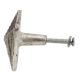 Square Pyramid Antique Silver Aluminium Cabinet Knob